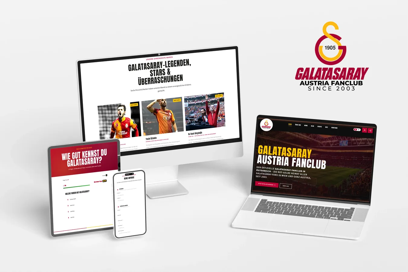 Webdesign Referenz Wien – Galatasaray Austria Fanclub