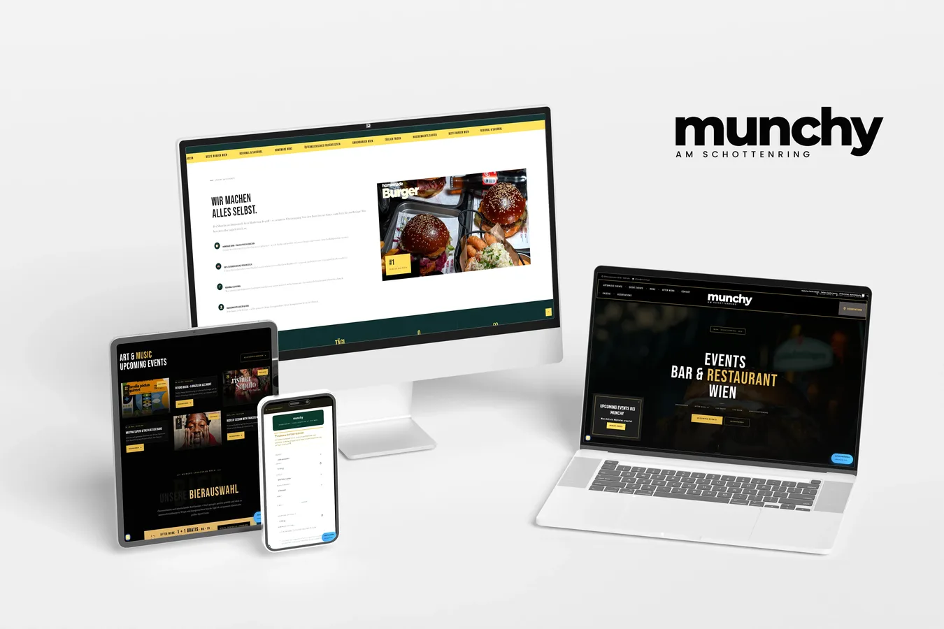 Webdesign Referenz – Munchy Sportsbar Wien