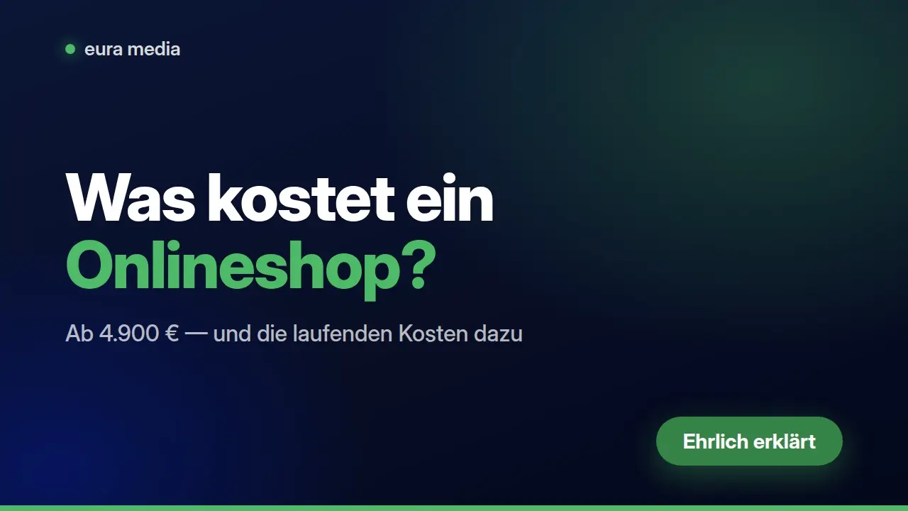 Was kostet ein Onlineshop in Wien? Preise und Folgekosten – Video von Eura Media