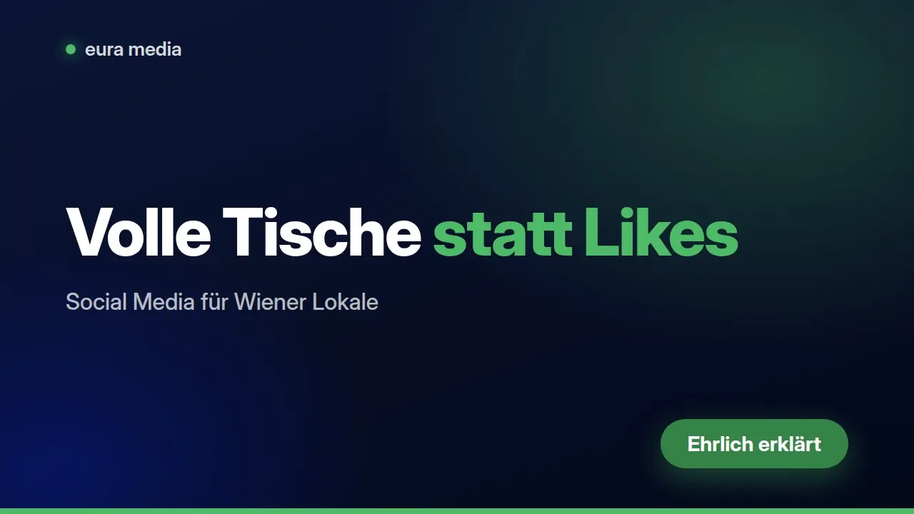 Social Media für Gastronomie: Volle Tische statt leerer Profile – Video von Eura Media